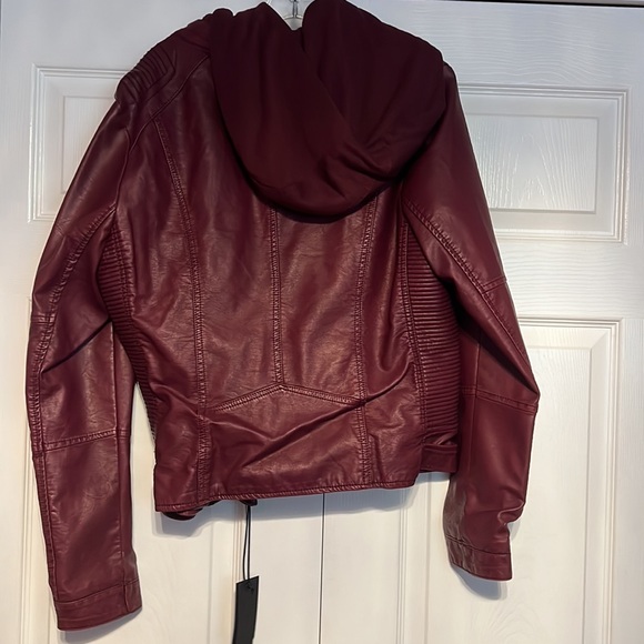 Brand New Motto Burgundy Red Jkt, size Xl! - Picture 3 of 6